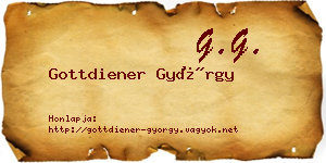Gottdiener György névjegykártya